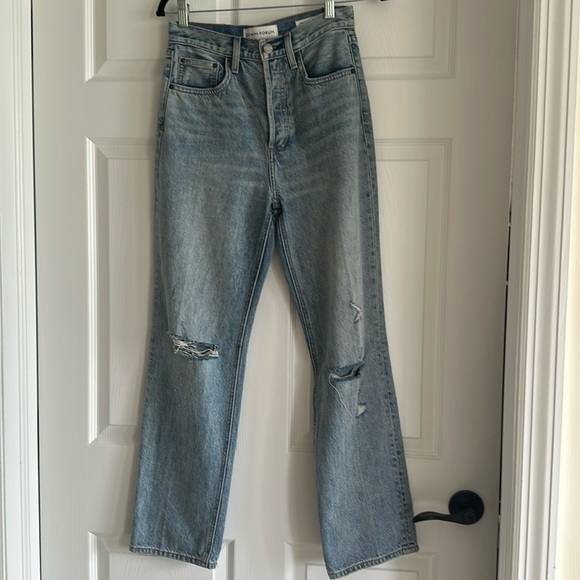 Denim Forum The Joni High Rise loose Sz 24/ 29L - Picture 1 of 8